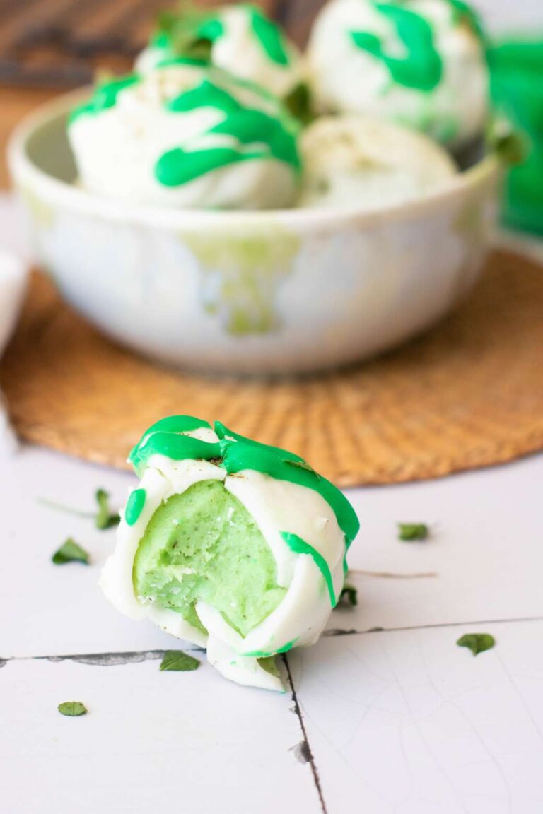 Saint Patricks Day Green Tea Truffles