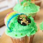 Saint patricks day rainbow cupcakes