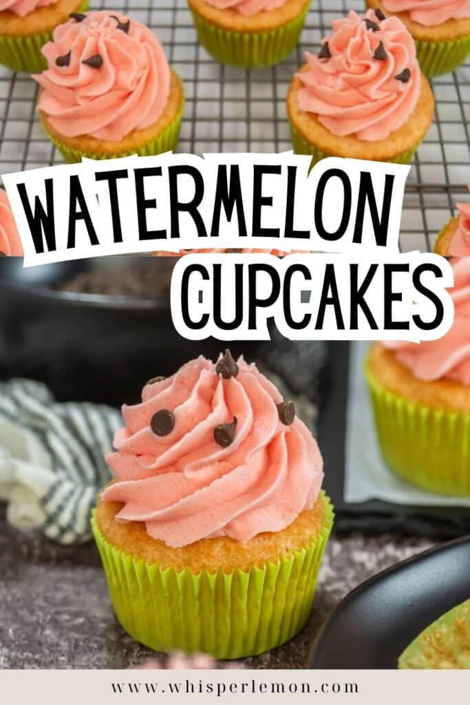 Watermelon cupcakes
