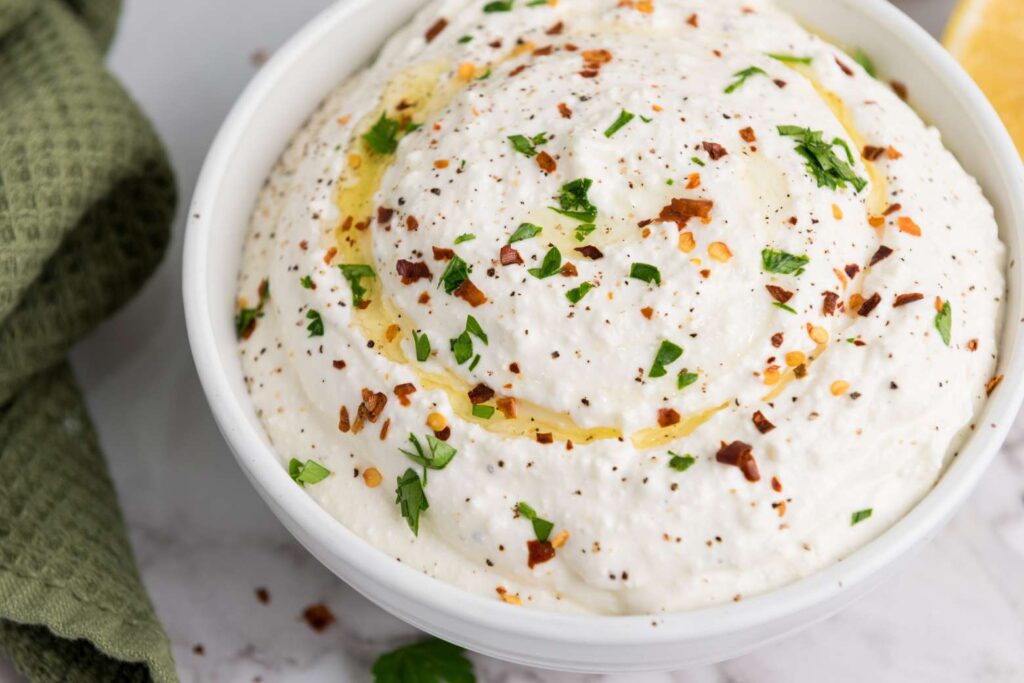 Whipped feta dip