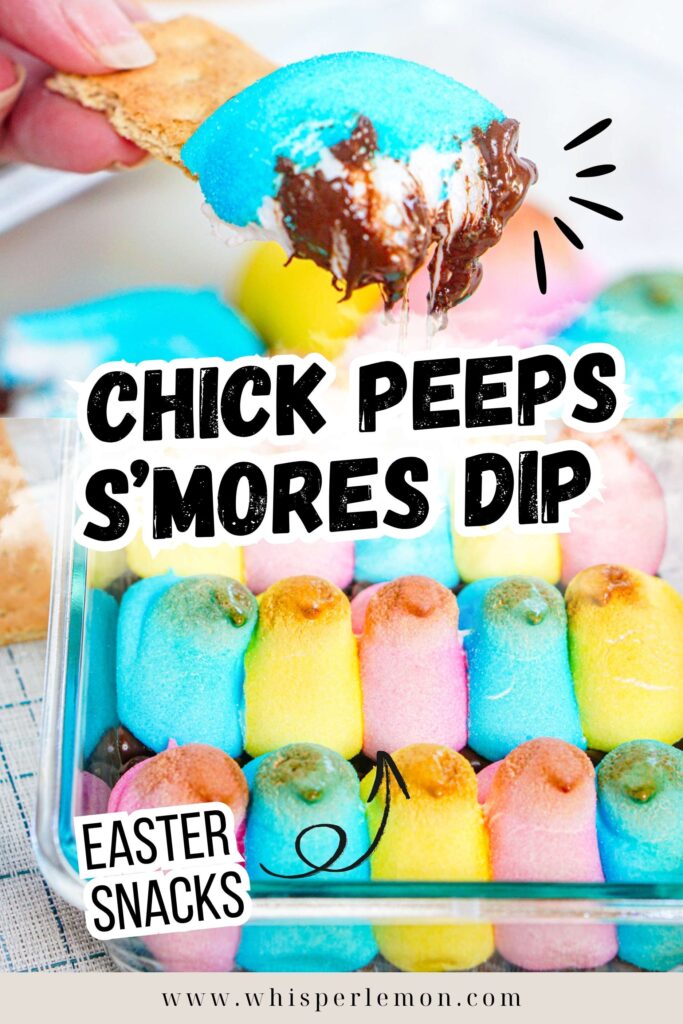 Chick peeps s'mores dip 