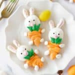 Easter bunny meringue cookies