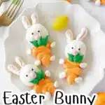 Easter bunny meringue cookies