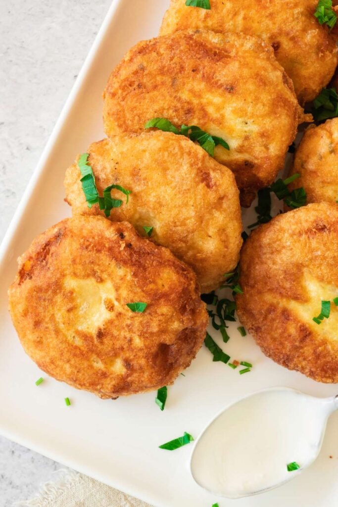 Easy potato fritters
