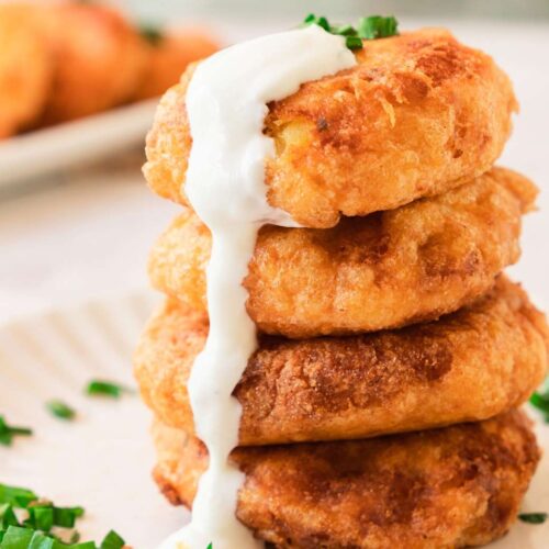 Easy potato fritters