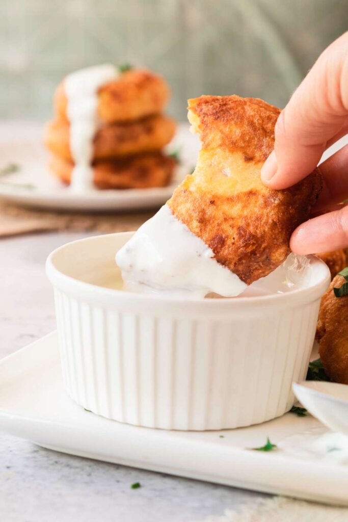 Easy potato fritters