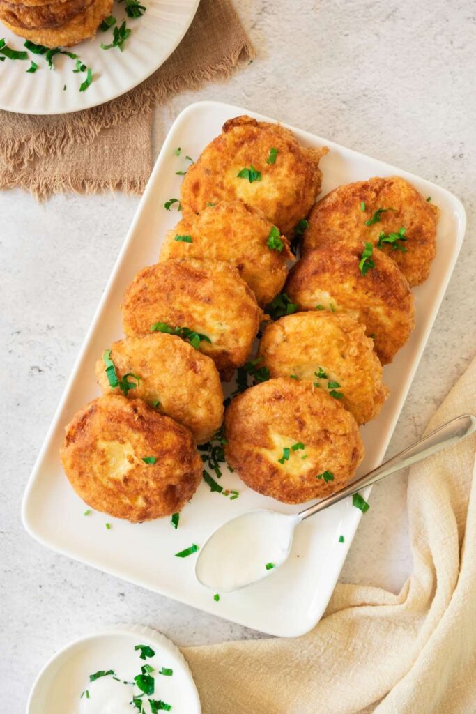 Easy potato fritters
