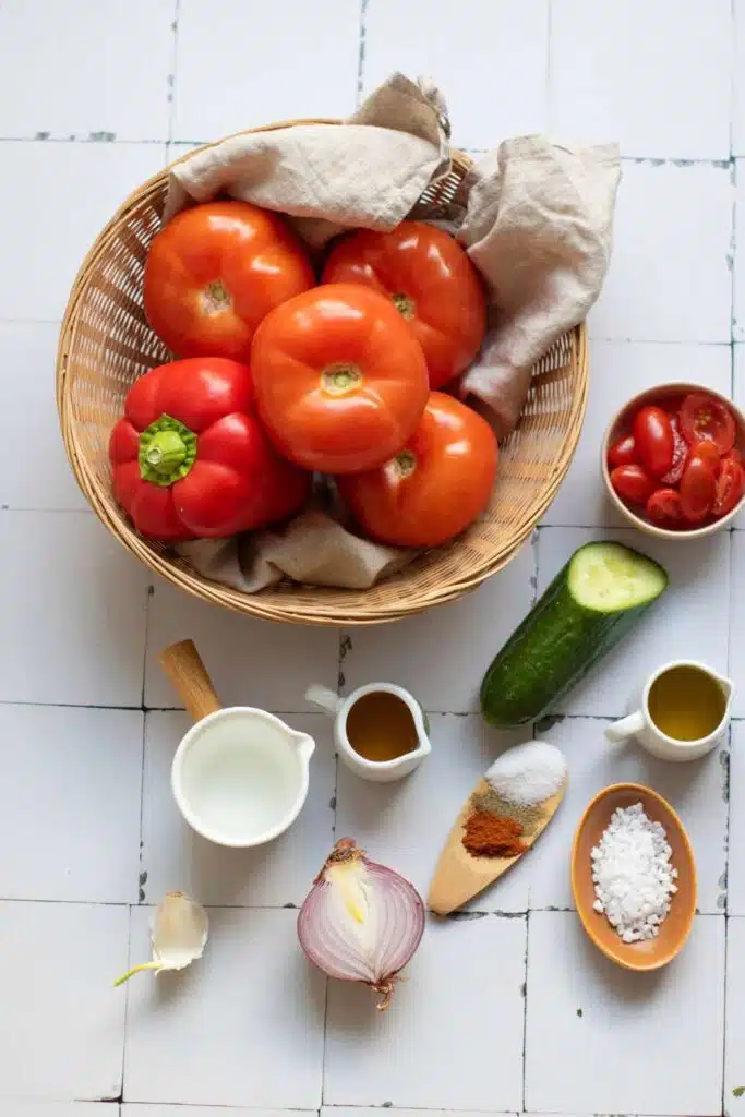 Gazpacho ingredients