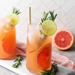 Grapefruit rosemary mocktail