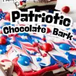 Patriotic chocolate bark
