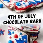 Patriotic chocolate bark