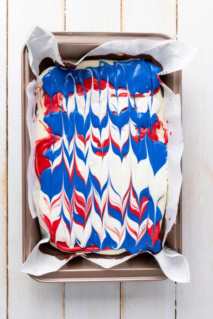 Red white blue chocolate bark 2 1
