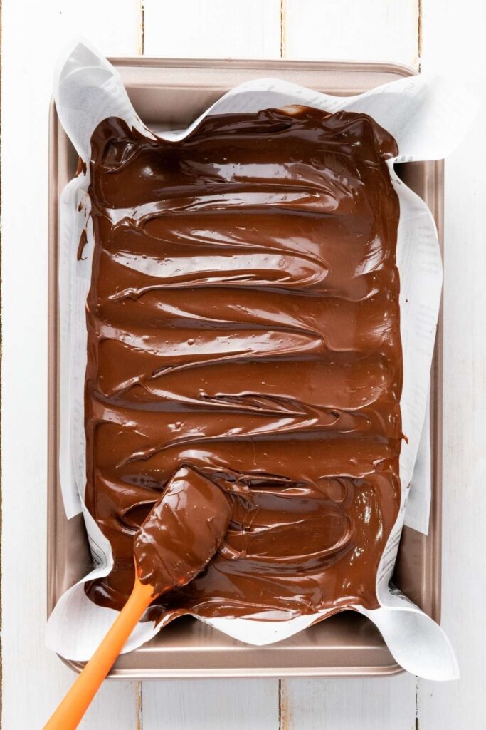Red white blue chocolate bark