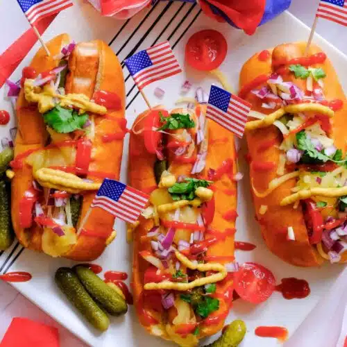 4th of july hot dogs