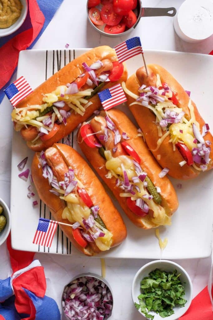 4th of july hot dogs