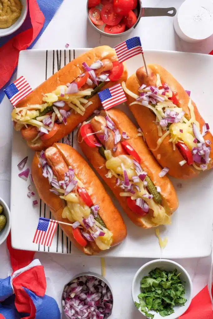 4th of july hot dogs