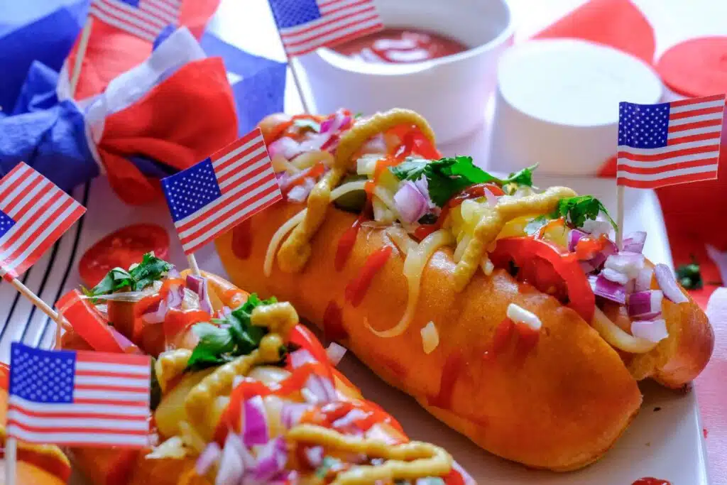 4th of july hot dogs