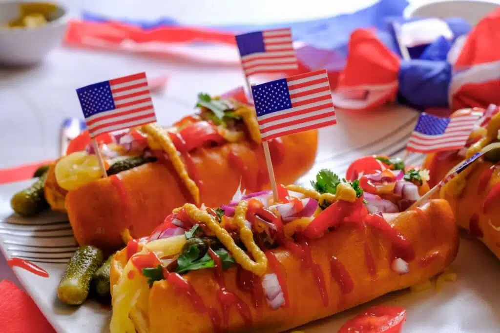 4th of july hot dogs