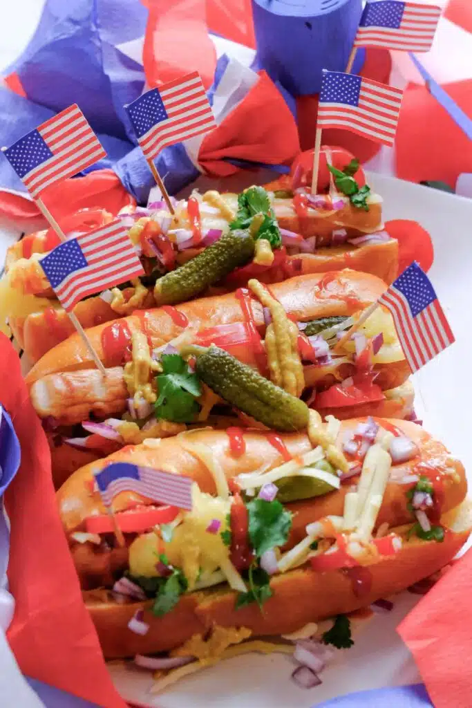 4th of july hot dogs