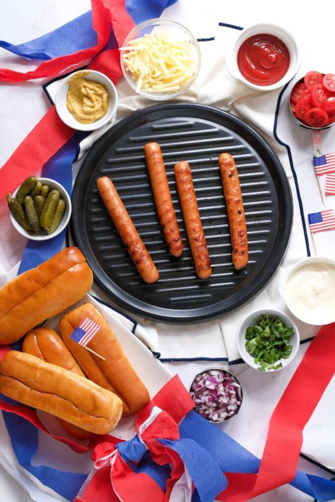 x4th of july hot dogs