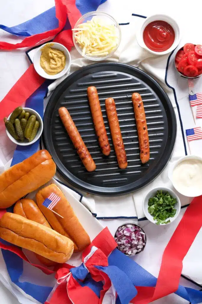 x4th of july hot dogs