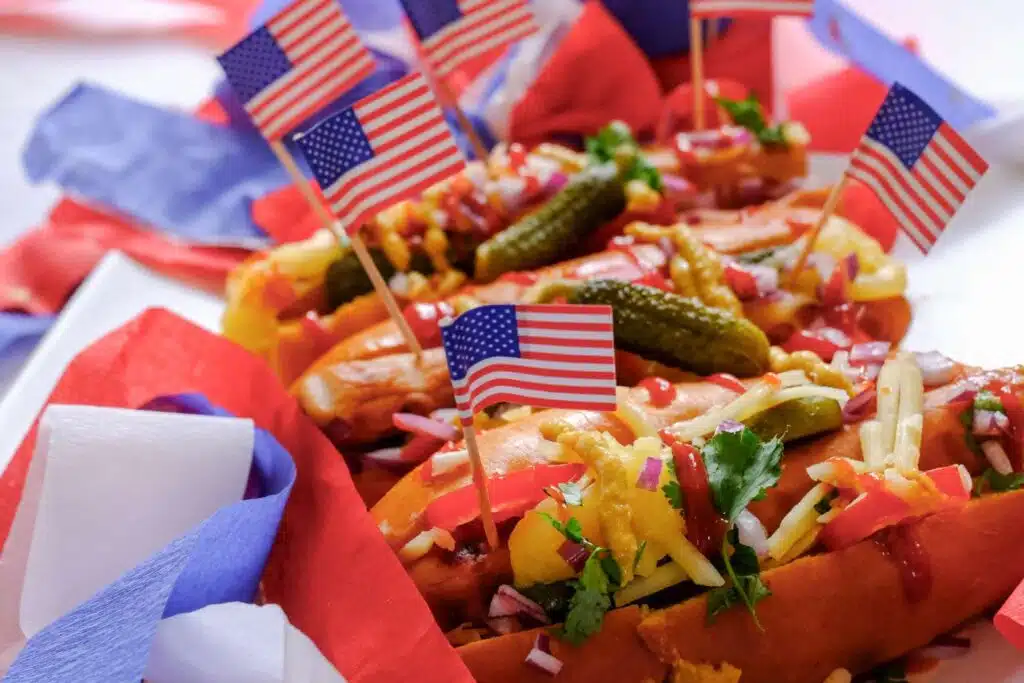 4th of july hot dogs