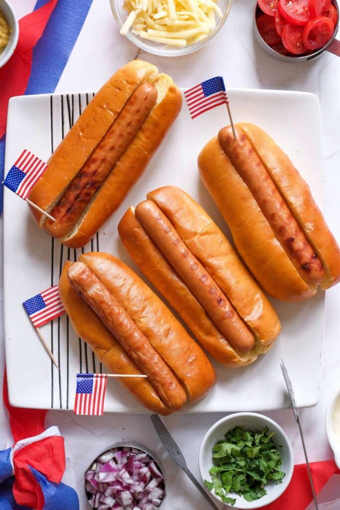 4th of july hot dogs