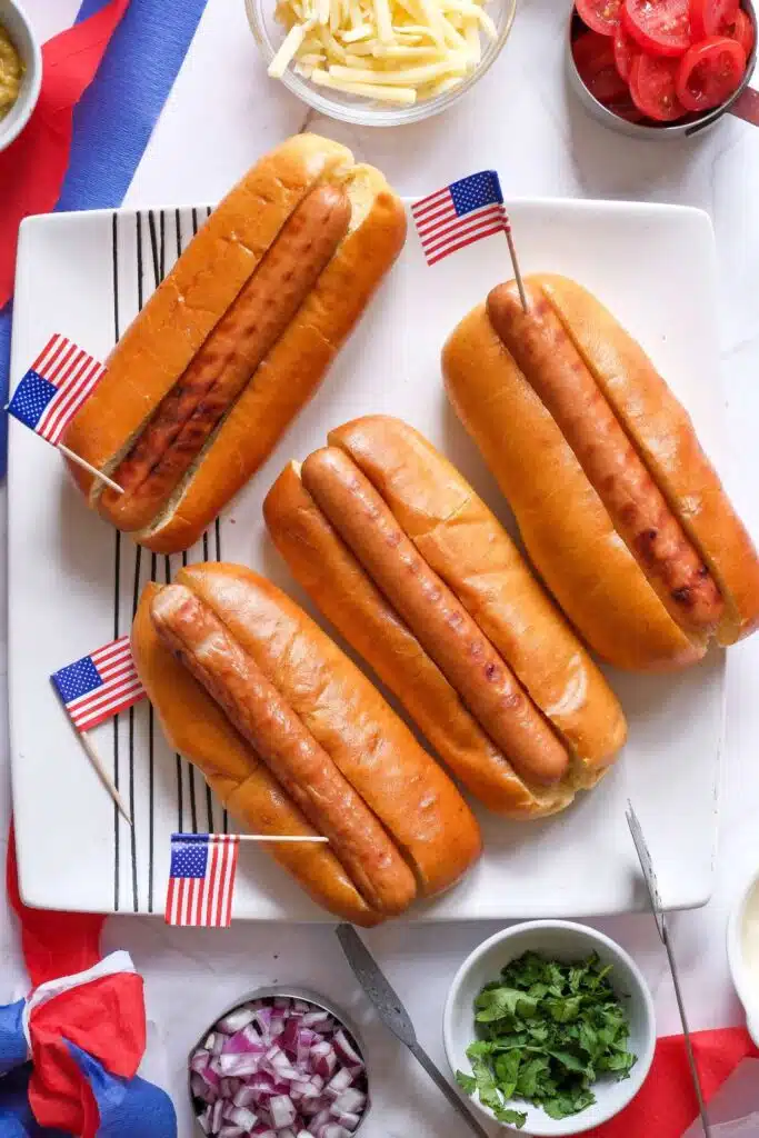 4th of july hot dogs