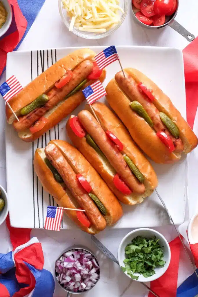 4th of july hot dogs