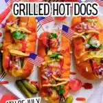 Classic grilled hot dogs