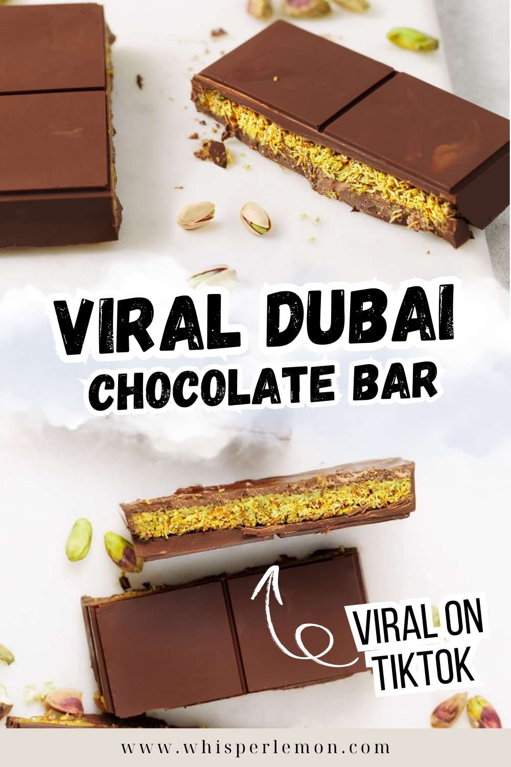 Viral Dubai Chocolate Bar Recipe - Whisper Lemon