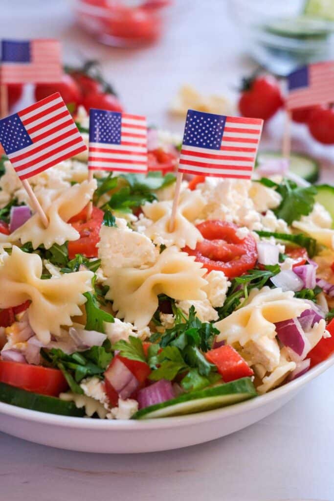 4th of july pasta salad