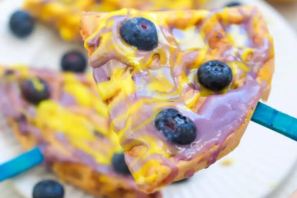 Blueberry Lemon Waffle Pops