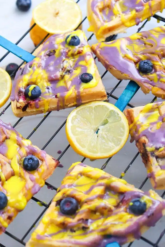 Blueberry Lemon Waffle Pops