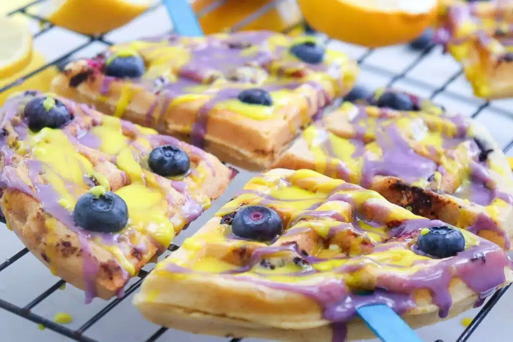 Blueberry Lemon Waffle Pops