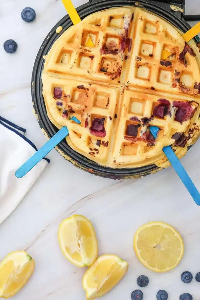 Blueberry Lemon Waffle Pops