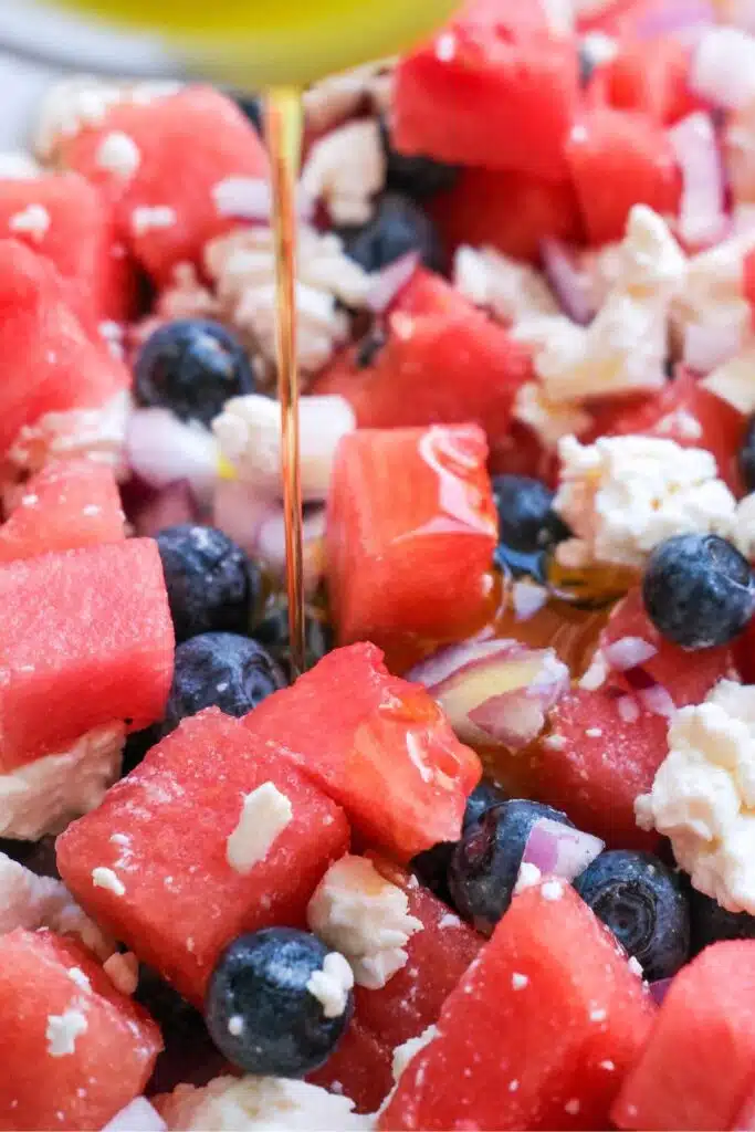 Watermelon feta salad 