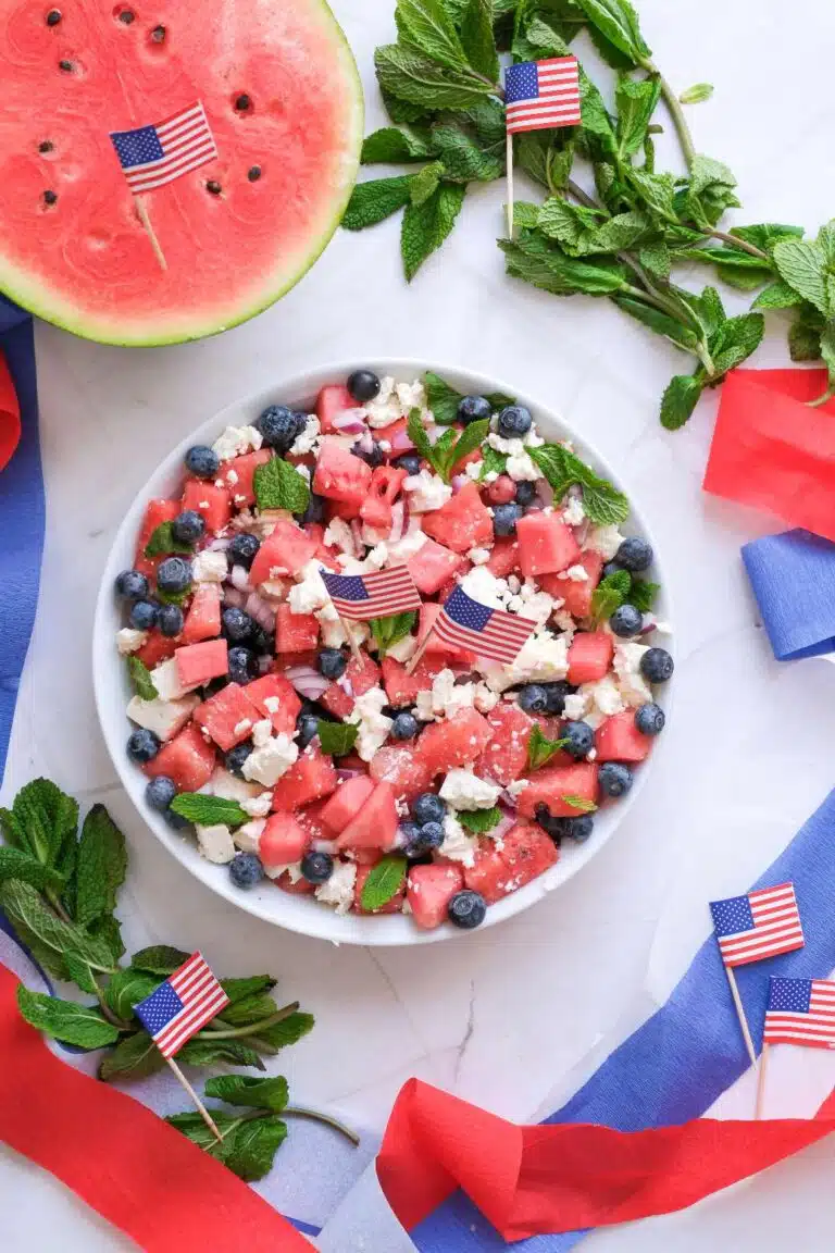 Watermelon feta salad