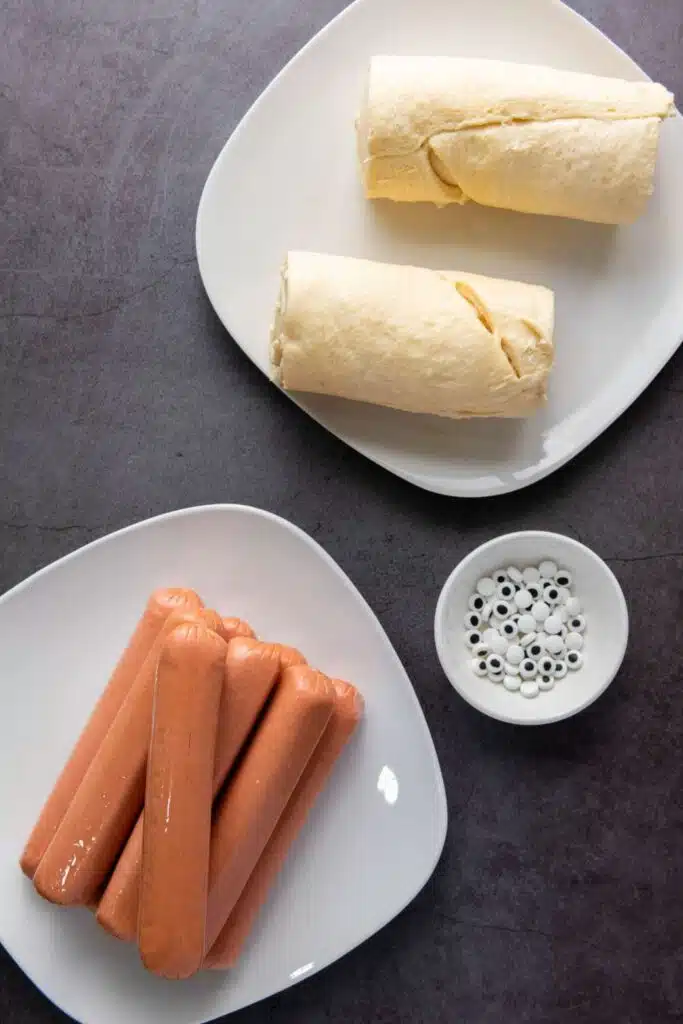 Air fryer halloween mummies