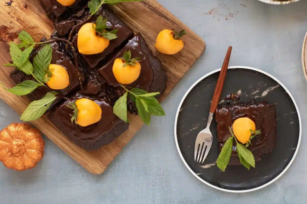 Chocolate Pumpkin Patch Brownie