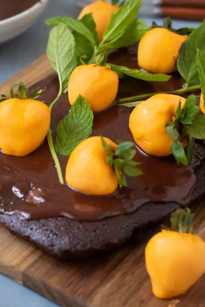 Chocolate Pumpkin Patch Brownies
