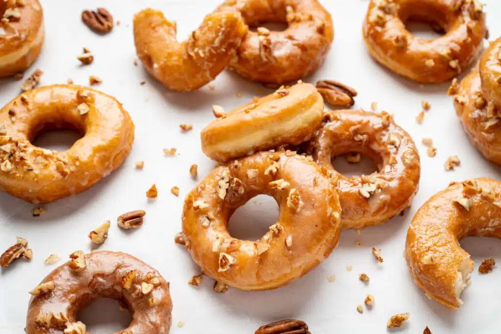 Maple glazed donuts