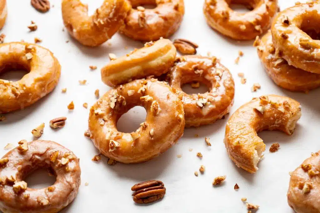 Maple glazed donuts