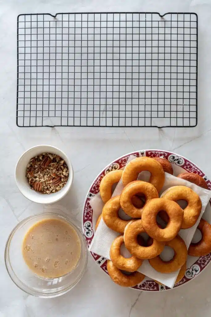 Maple glazed donuts
