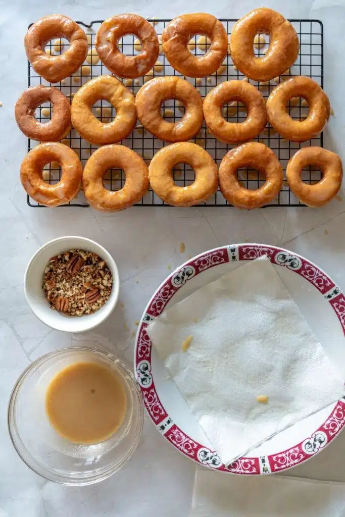 Maple glazed donuts