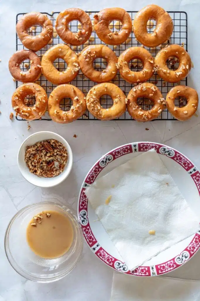 Maple glazed donuts