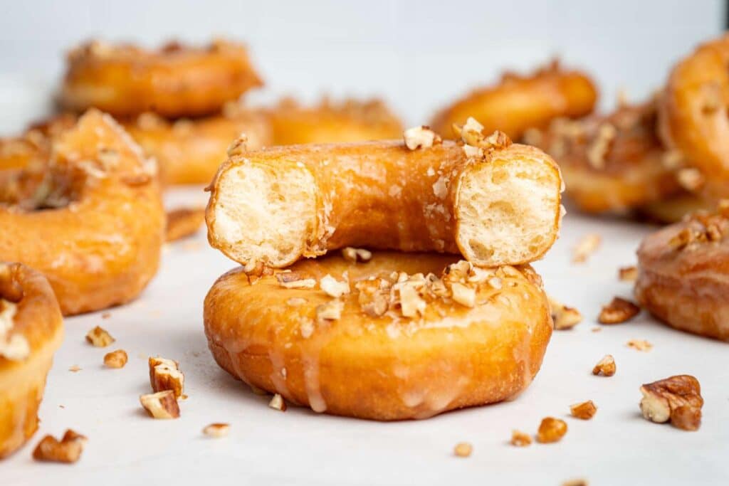 Maple glazed donuts