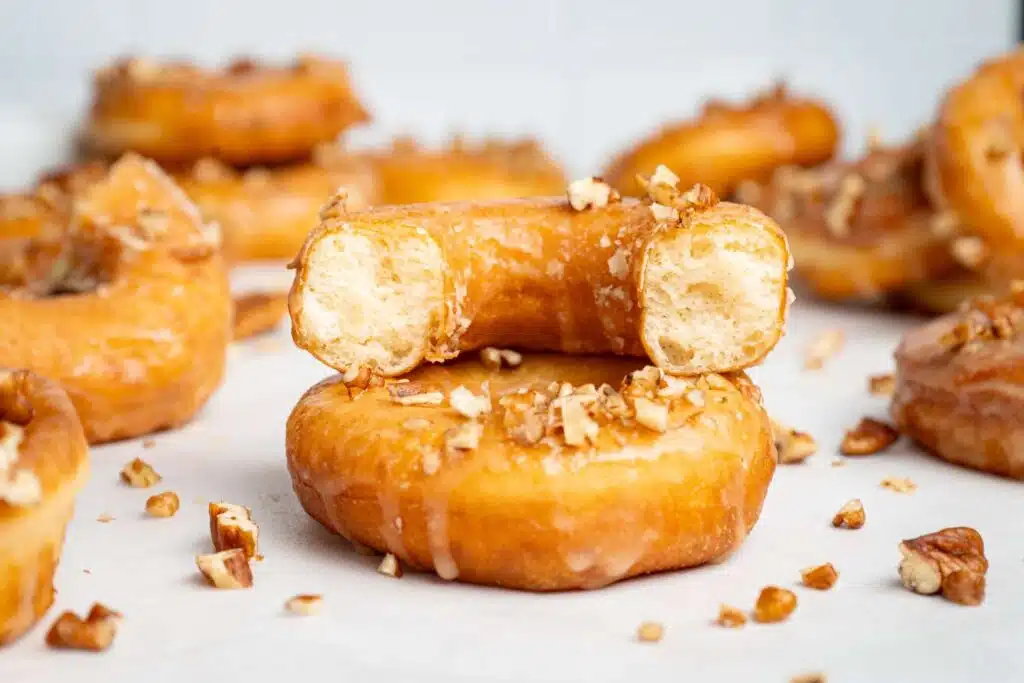 Maple glazed donuts
