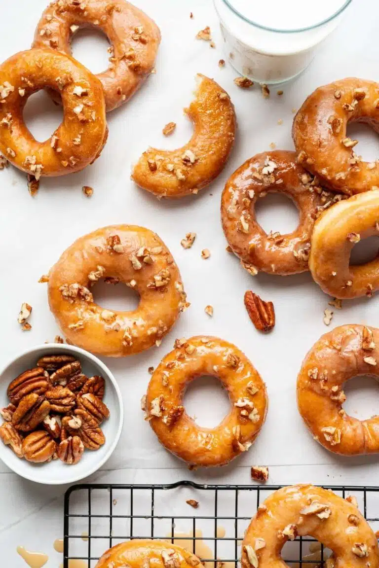 Maple glazed donuts