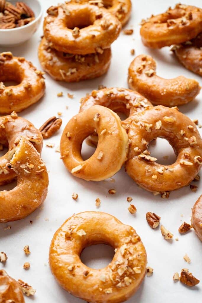 Maple glazed donuts